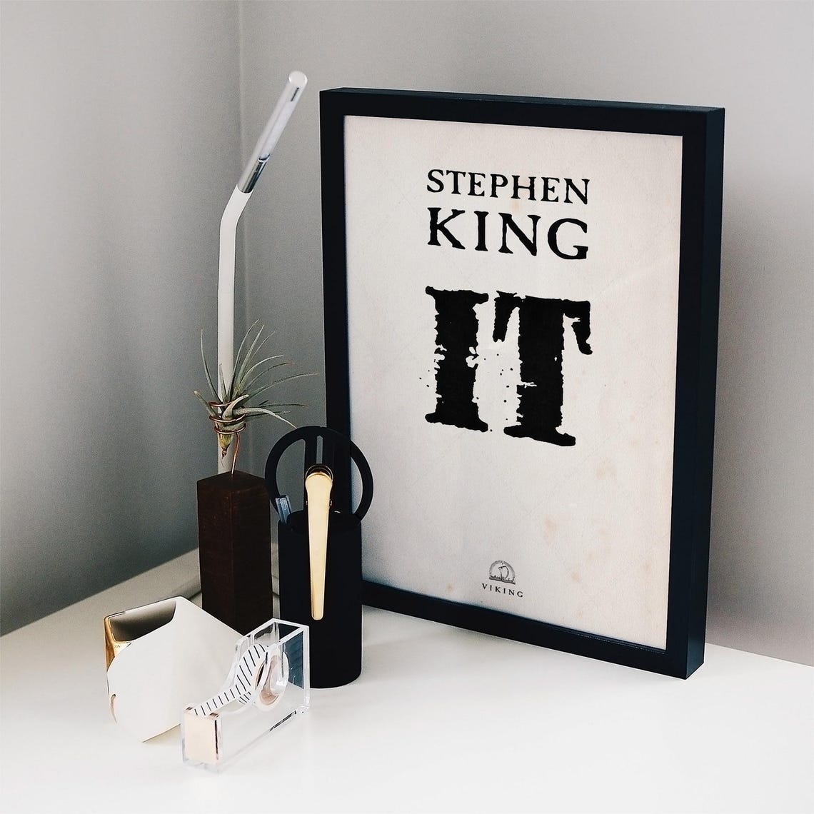Stephen King IT Title Page First Edition 1986 Horror Book Poster Print - Image 2