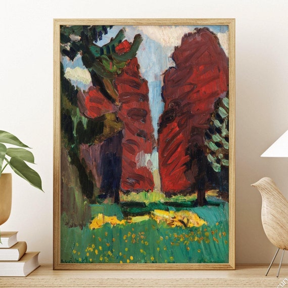 Henri Matisse Purple Beeches Print Matisse Landscape Wall Art Botanical Print Fine Art Giclee Print Housewarming