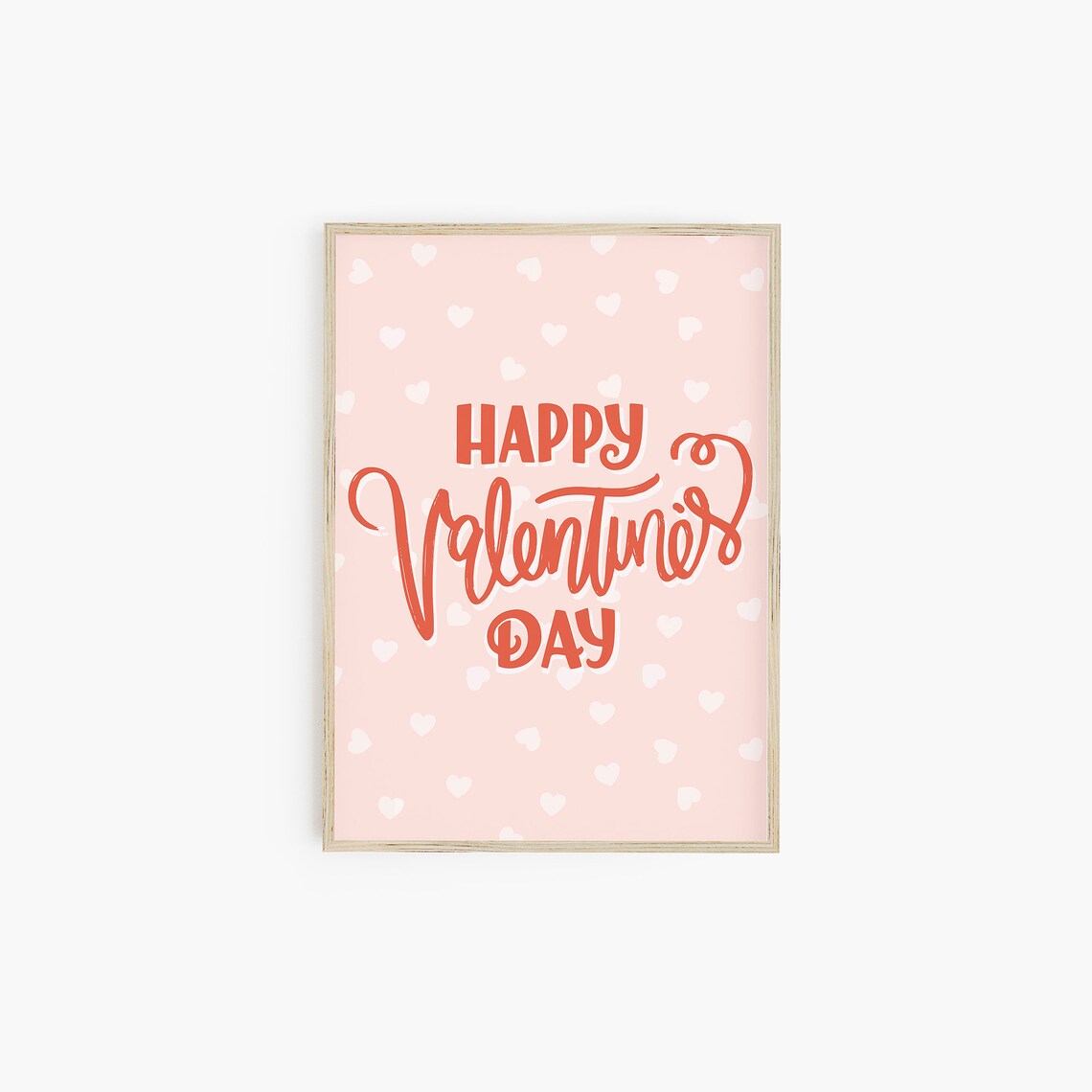 Happy Valentines Day Boho Valentine Print - Image 3