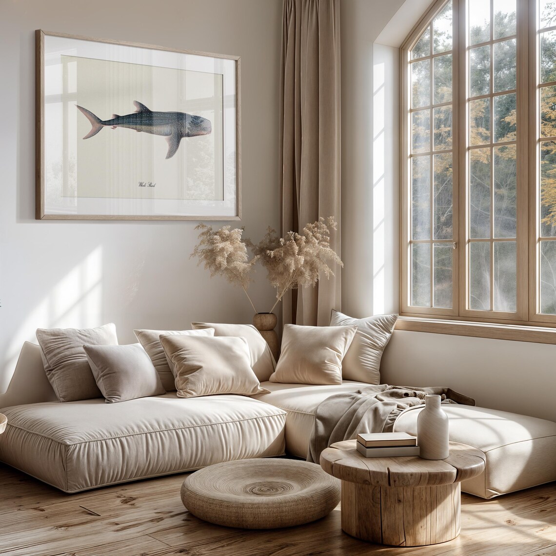 Whale Shark, Rhincodon Typus Sea Life Art Print - Image 3