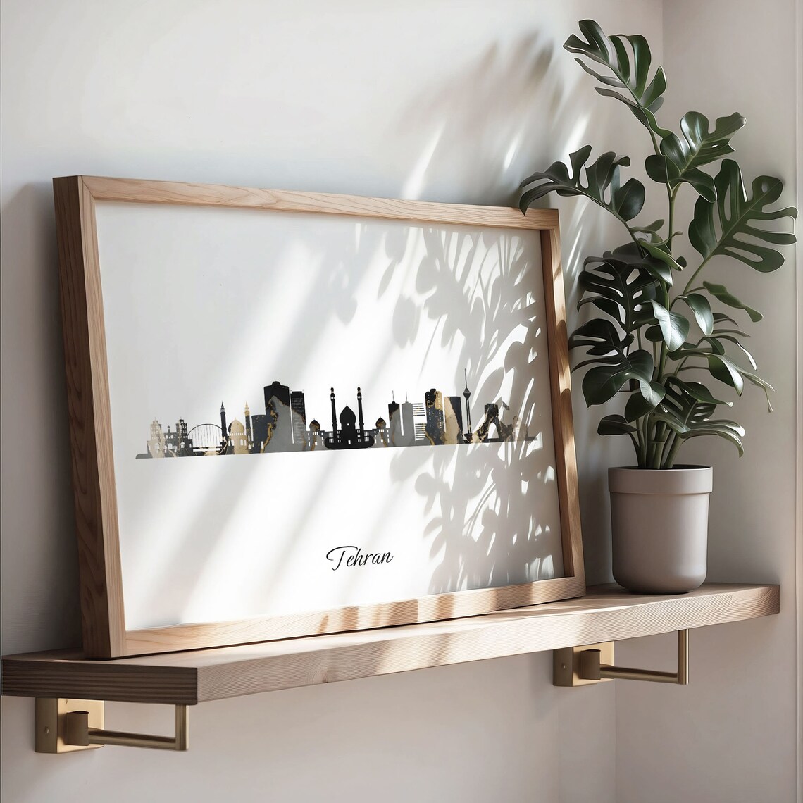 Tehran Skyline Print, Marble Cityscape Art Print - Image 3
