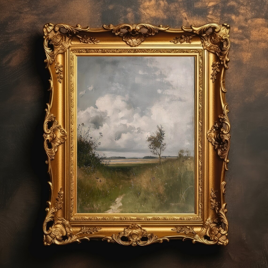 Rustic Country Farmhouse Print, Dark Academia Goth