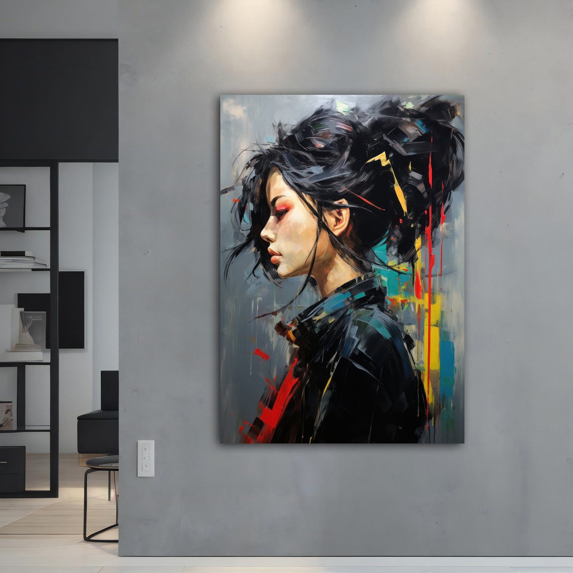 Asian Woman Wall Art Asian Woman Ethnic Wall Decor Asian Wall Art Asian Woman Ethnic Asian Woman Print - Image 5