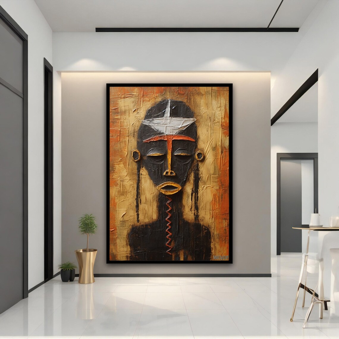 Ethnic Wall Art Ethnic Wall Decor African Wall Art African Print Ethnic Ethnic Painting Print - Image 4