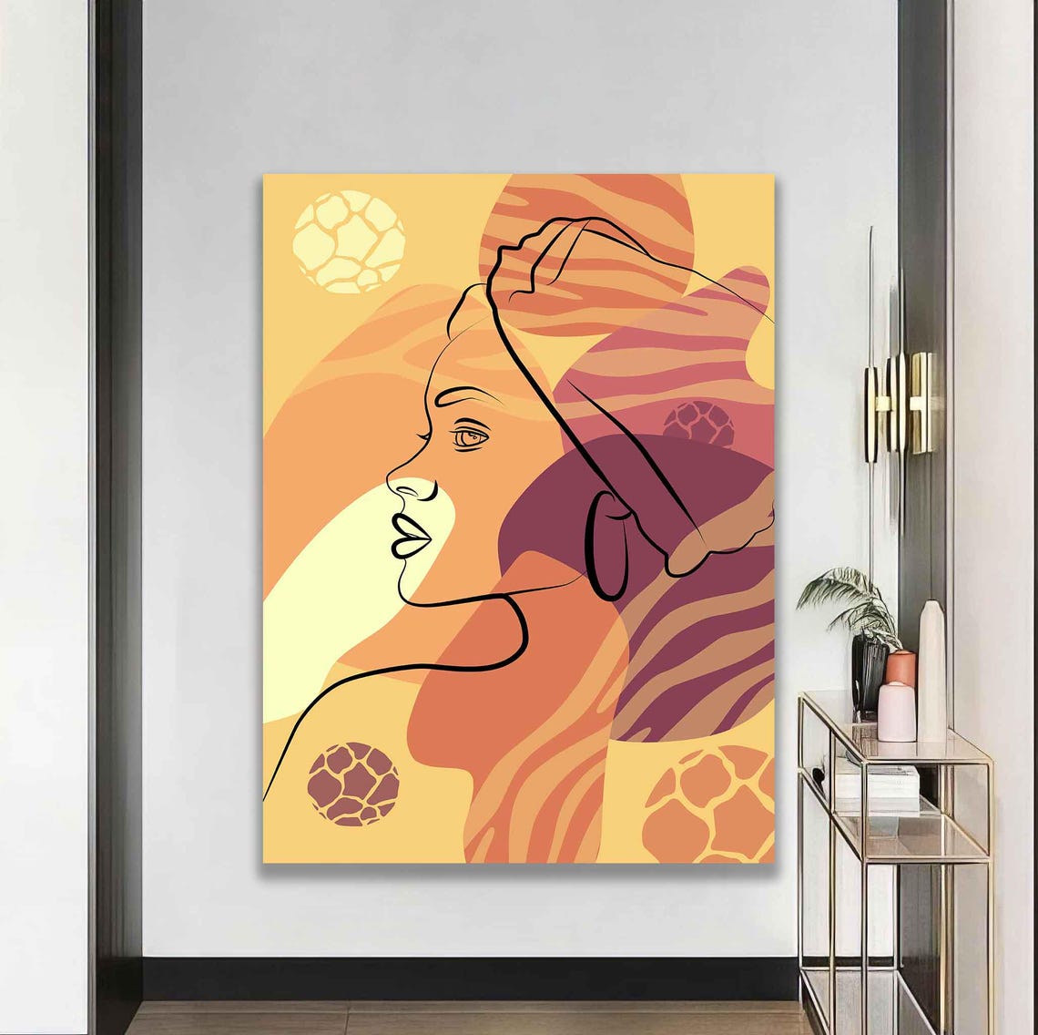 Modern Woman Wall Art Modern Woman Print Woman Woman Wall Decor Woman Wall Art Woman Painting