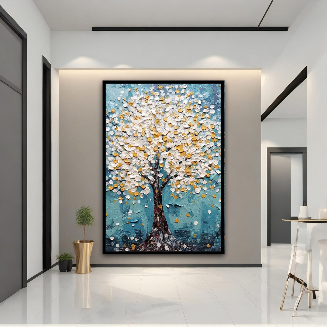 Abstract Tree Painting, Modern Tree Art Print - Image 4