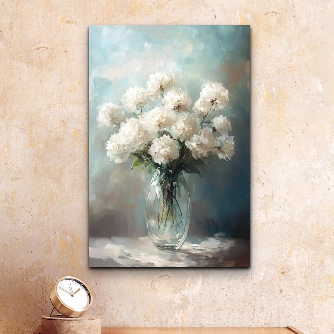 Mid Century Modern Botanical Vase Art Print