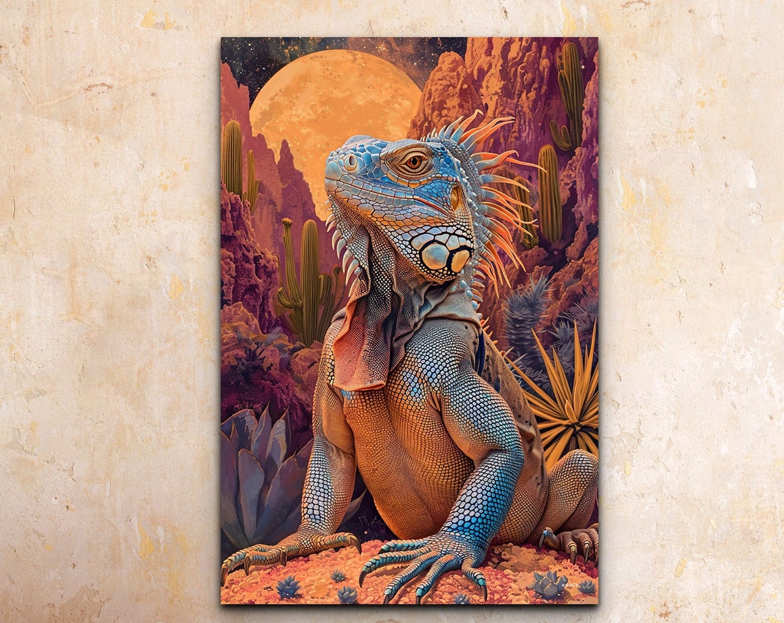 Iguana - Modern Art Print