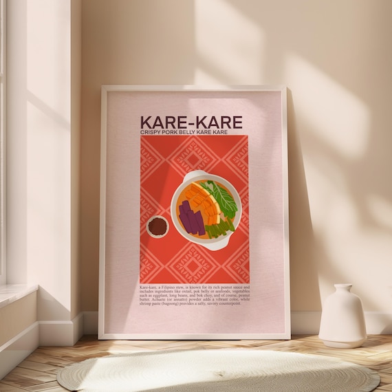 Philippines Poster Filipino Kare Wall Art Deocr Pinoy Home Dining And Kitchen Digital Printables Food
