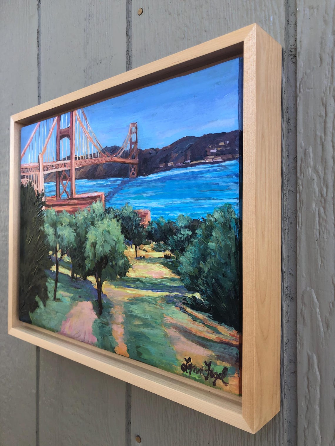 Golden Gate Bridge San Francisco Bay View Cityscape Art Poster - Image 5
