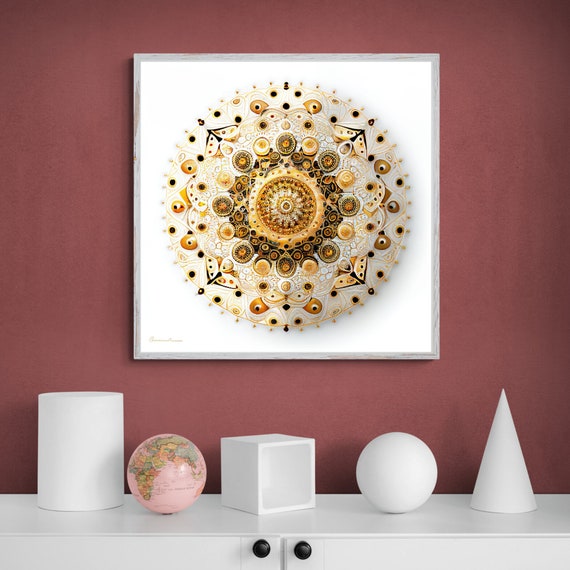 Mandala Art Zen Wall Art Home Decor Mandala Wall Decor Custom Size Colourful Art Prints Art Wall Print Decor