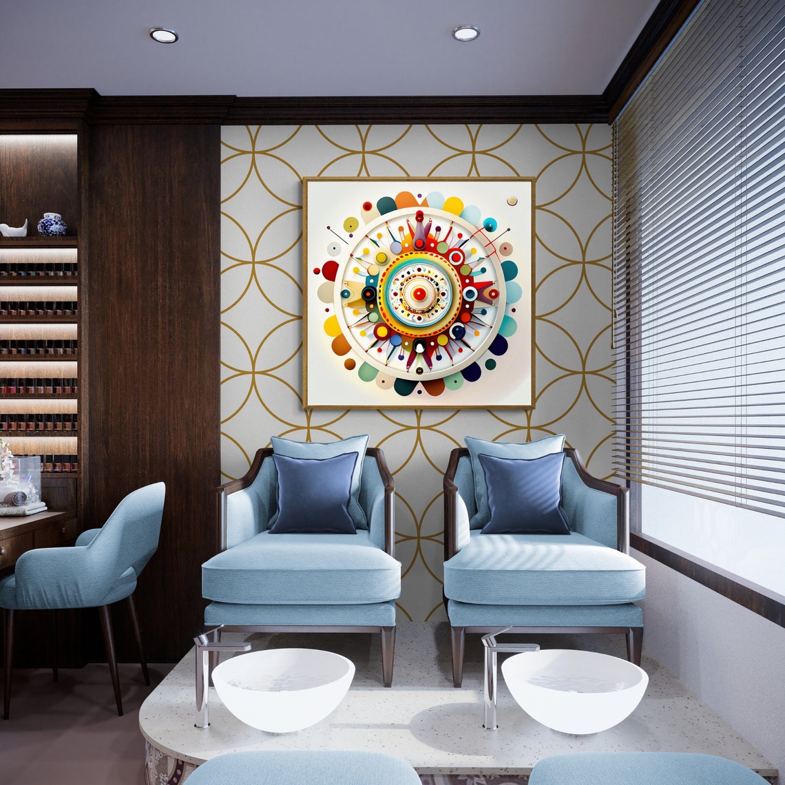 Mandala Art Zen Wall Art Home Decor Mandala Wall Decor Custom Size Colourful Art Prints Art Wall Print Decor - Image 2