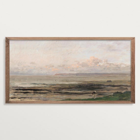 Moody Seascape Poster Print, French Country Decor