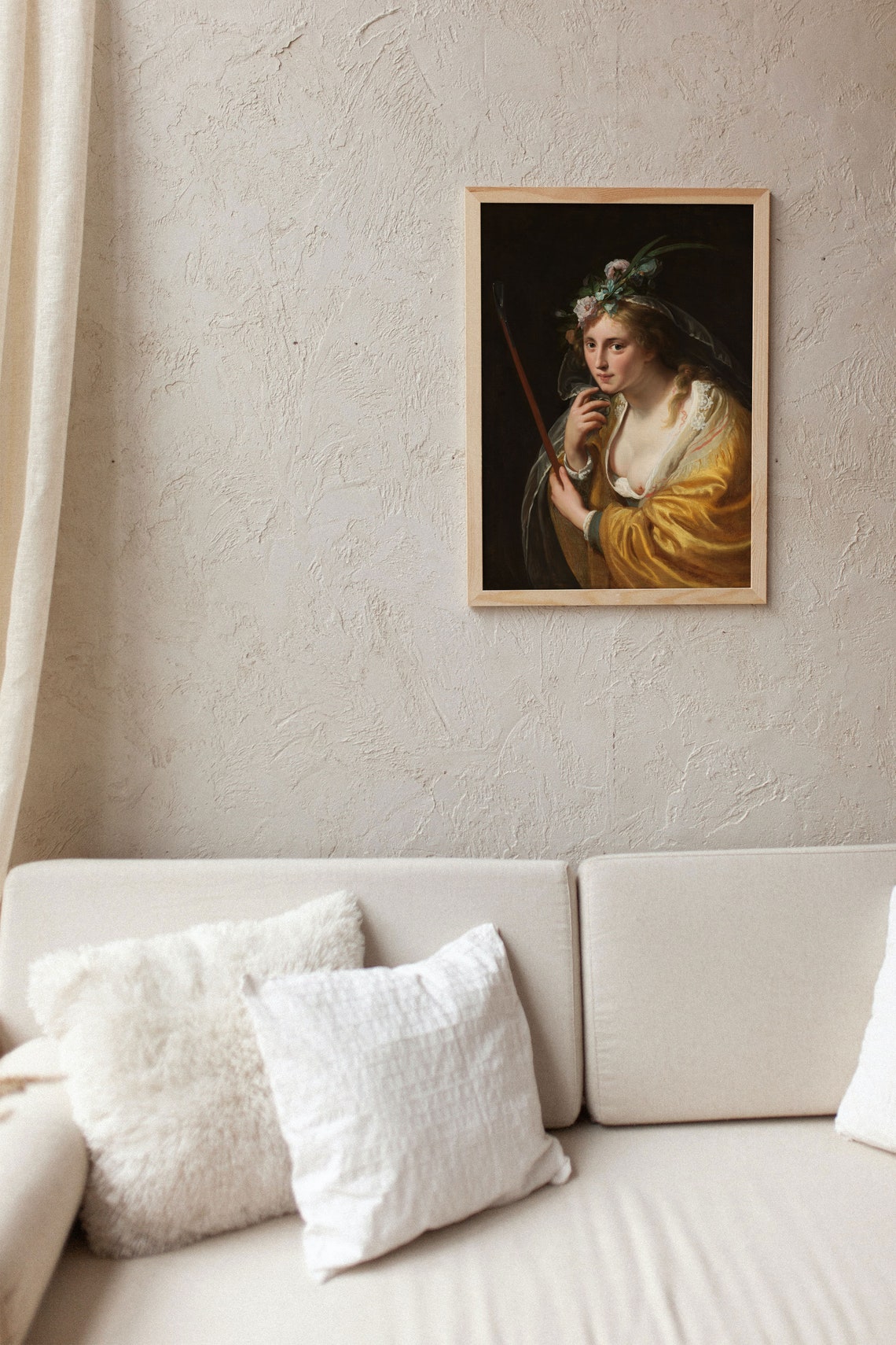The Shepherdess - Baroque Art Print, Victorian Decor - Image 2