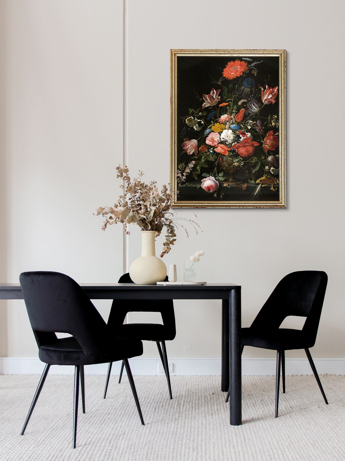 Moody Flower Still Life, Dark Academia Art Print - Image 2