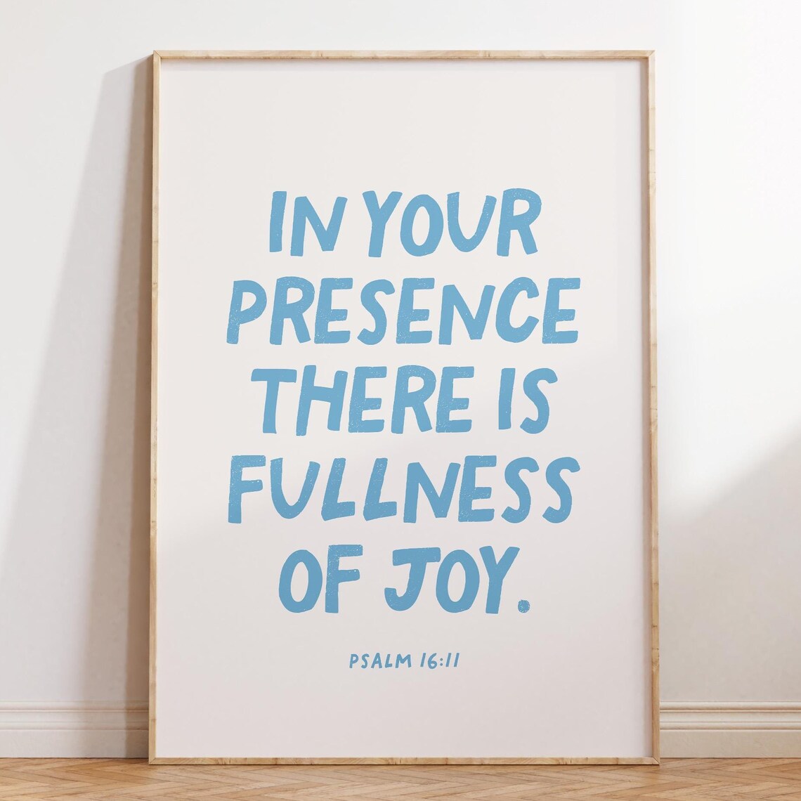 Psalm 1611 Minimalist Bible Verse Quote Art Print