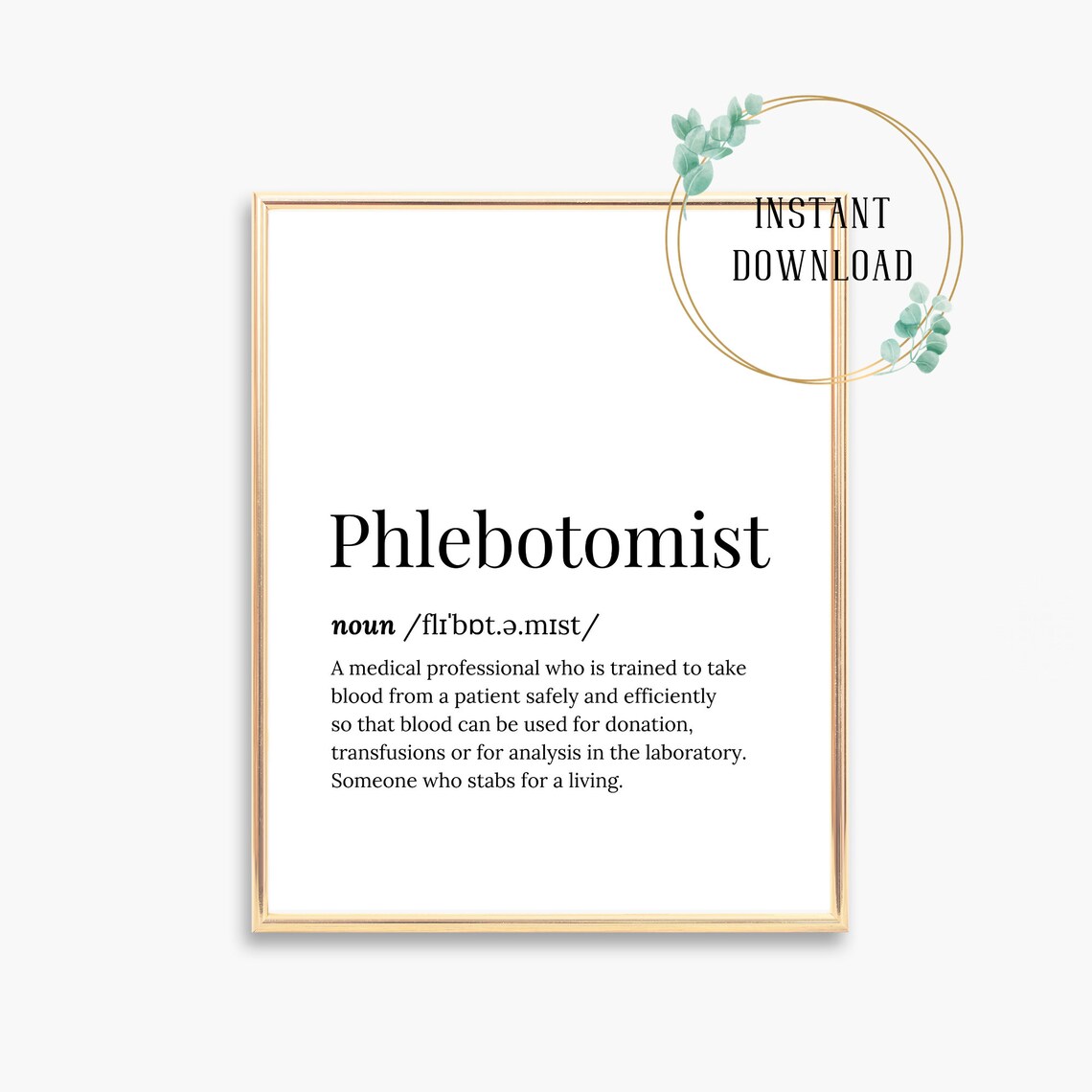 Phlebotomist Gifts Phlebotomy Card Graduation Gifts Quotes Decor Wall Art Decorations Party Gift Funny Quote Phlebotomist Nurse Mom Daughter - Image 3