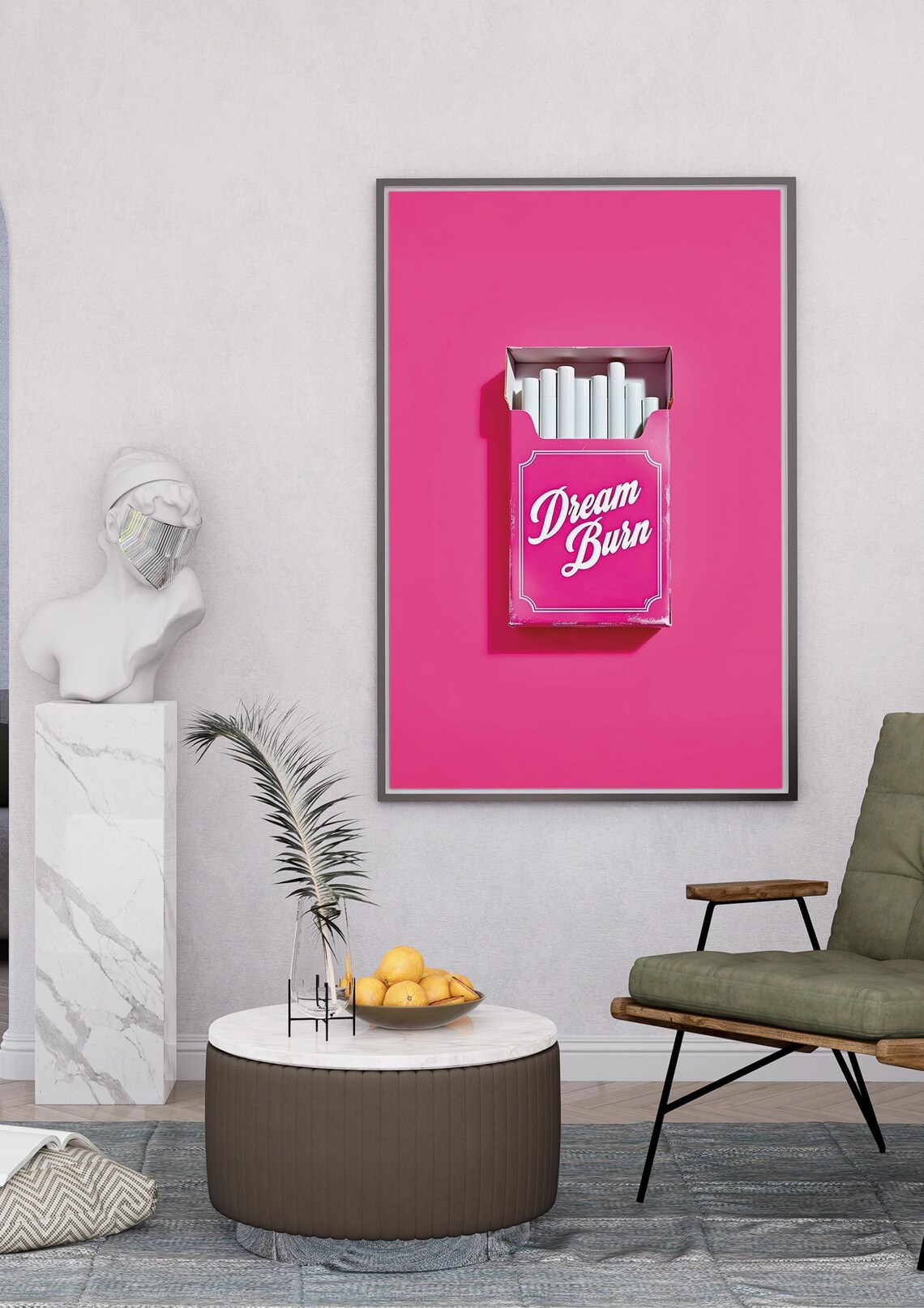 Dream Burn Retro Cigarette Pack, Vintage Neon Design - Image 2