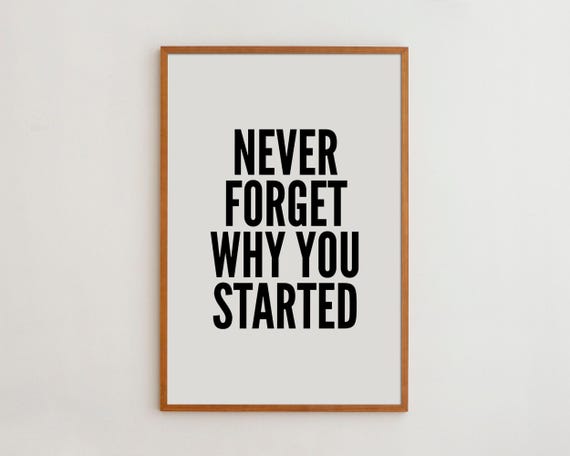 Motivational Quote Print, Black And White Typography