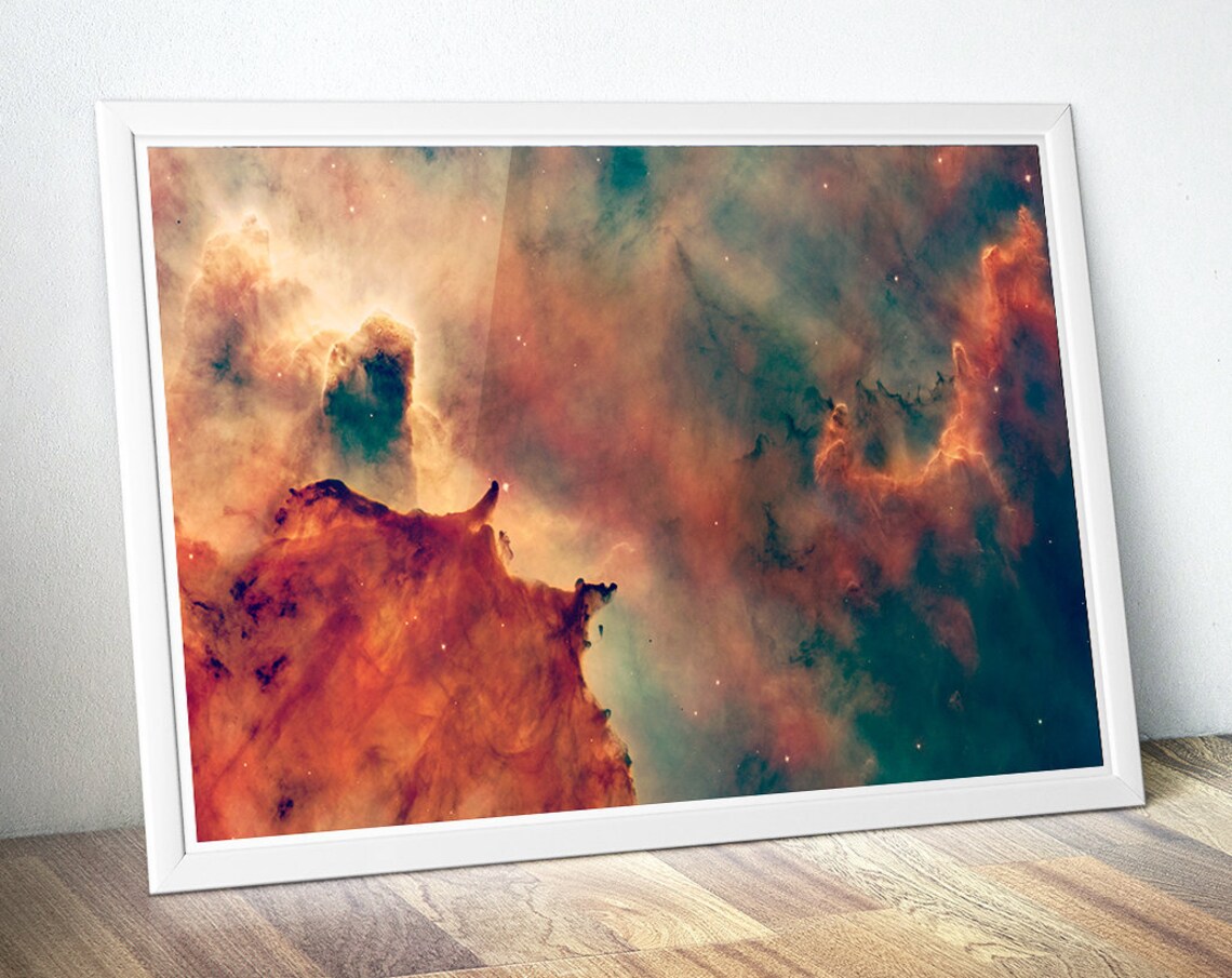 Hubble Circle Gas Nebula Astronomy Art Print - Image 4