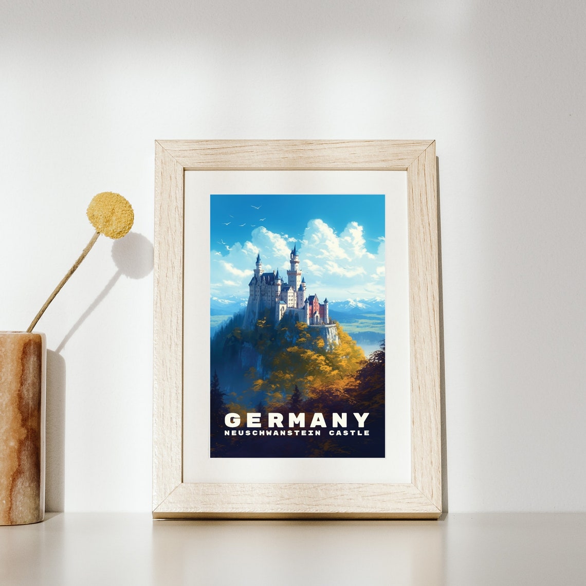 Neuschwanstein Castle Travel Wall Art For Living Room Germany Travel Poster Art Entryway Home Gift For Anniversary Wedding - Image 2
