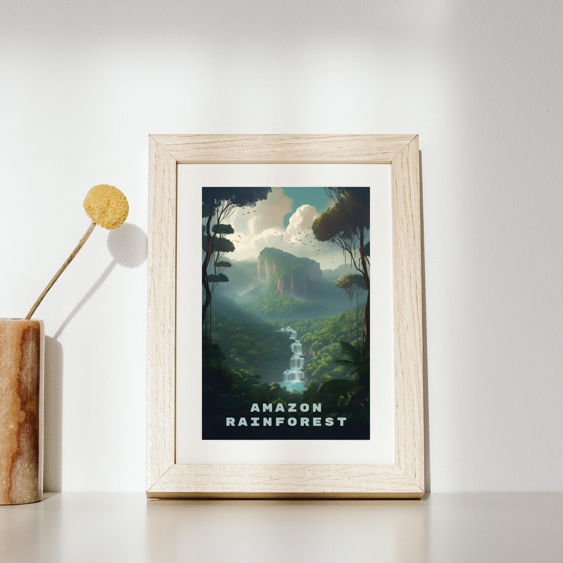 Amazon Rainforest Travel Poster, Brazil Living Room - Image 2