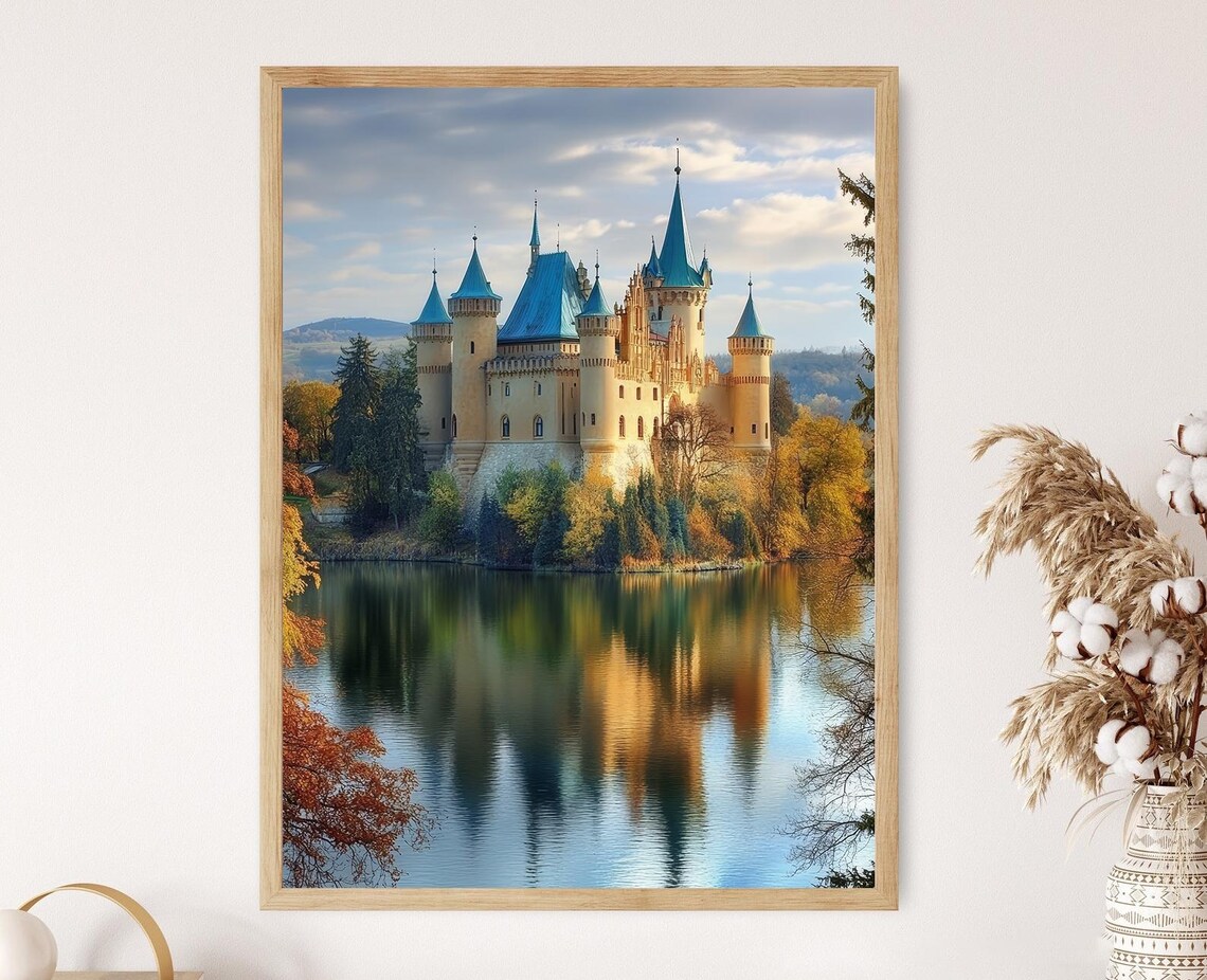 Bojnice Castle Slovakia Romantic Turrets Art Print
