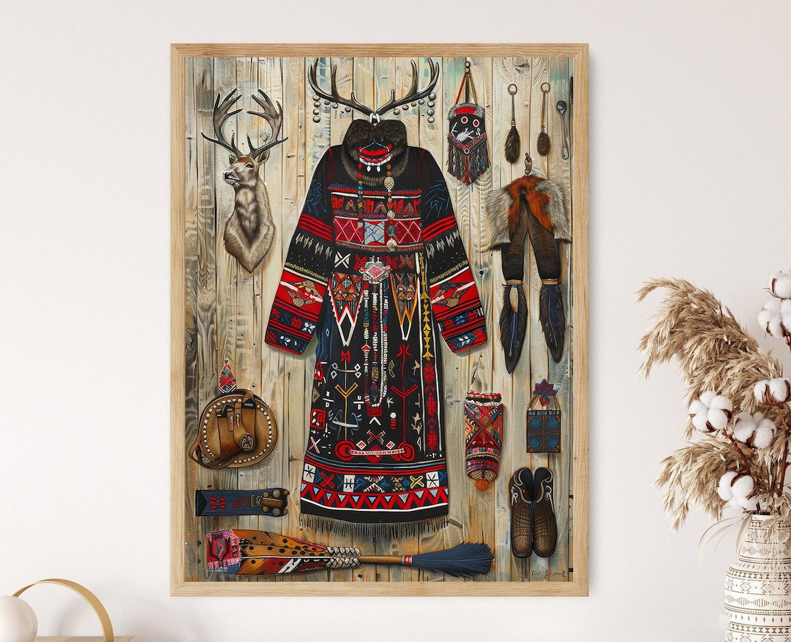 Indigenous Sami Culture Nordic Heritage Art Print