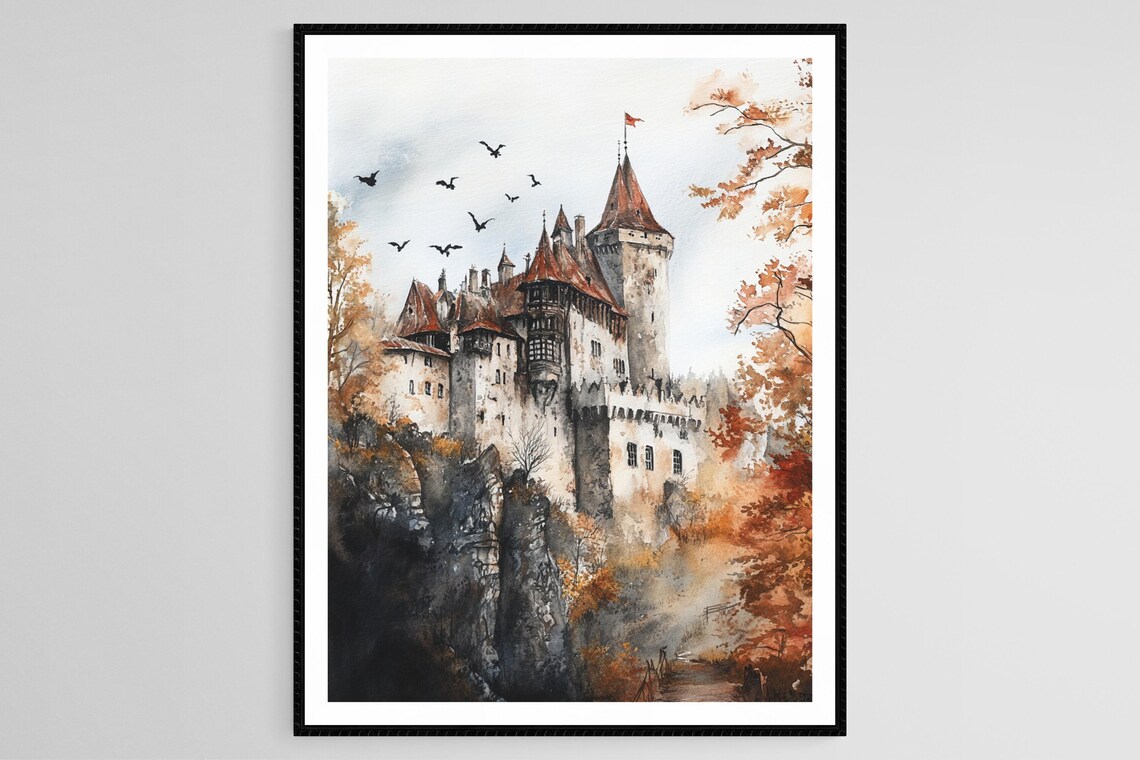Transylvanian Castle Gothic Architecture Art Print