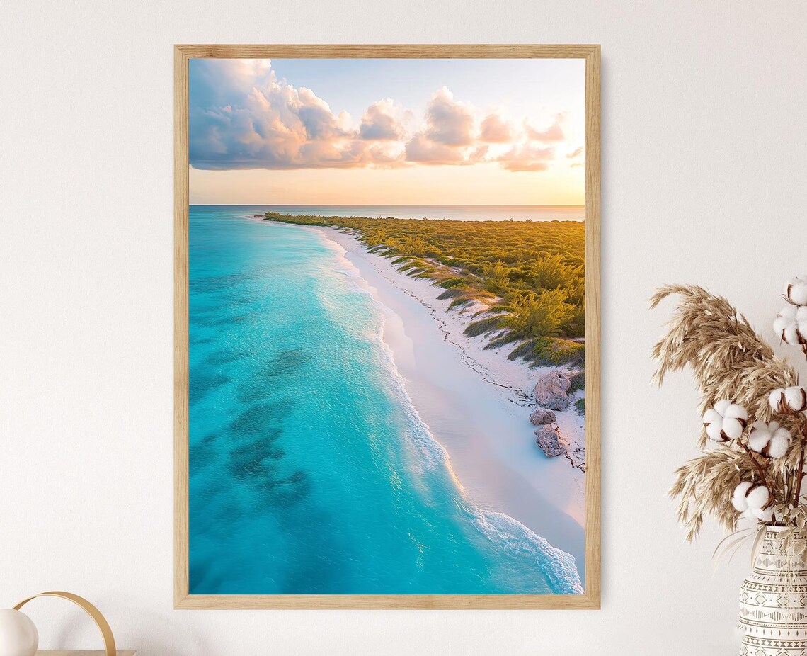 Turks And Caicos Grace Bay Travel Poster