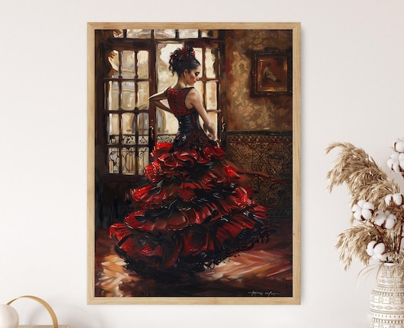 Flamenco Dancer Art Print, Dance Enthusiast Decor