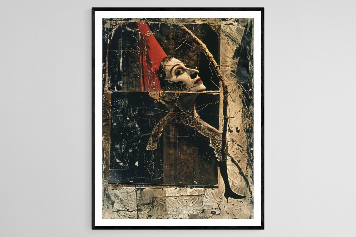Dada Movement Painting, Unique Abstract Artwork