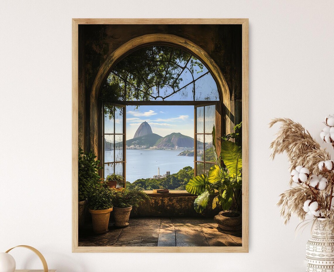 Rio De Janeiro Brazil Window View Art Print