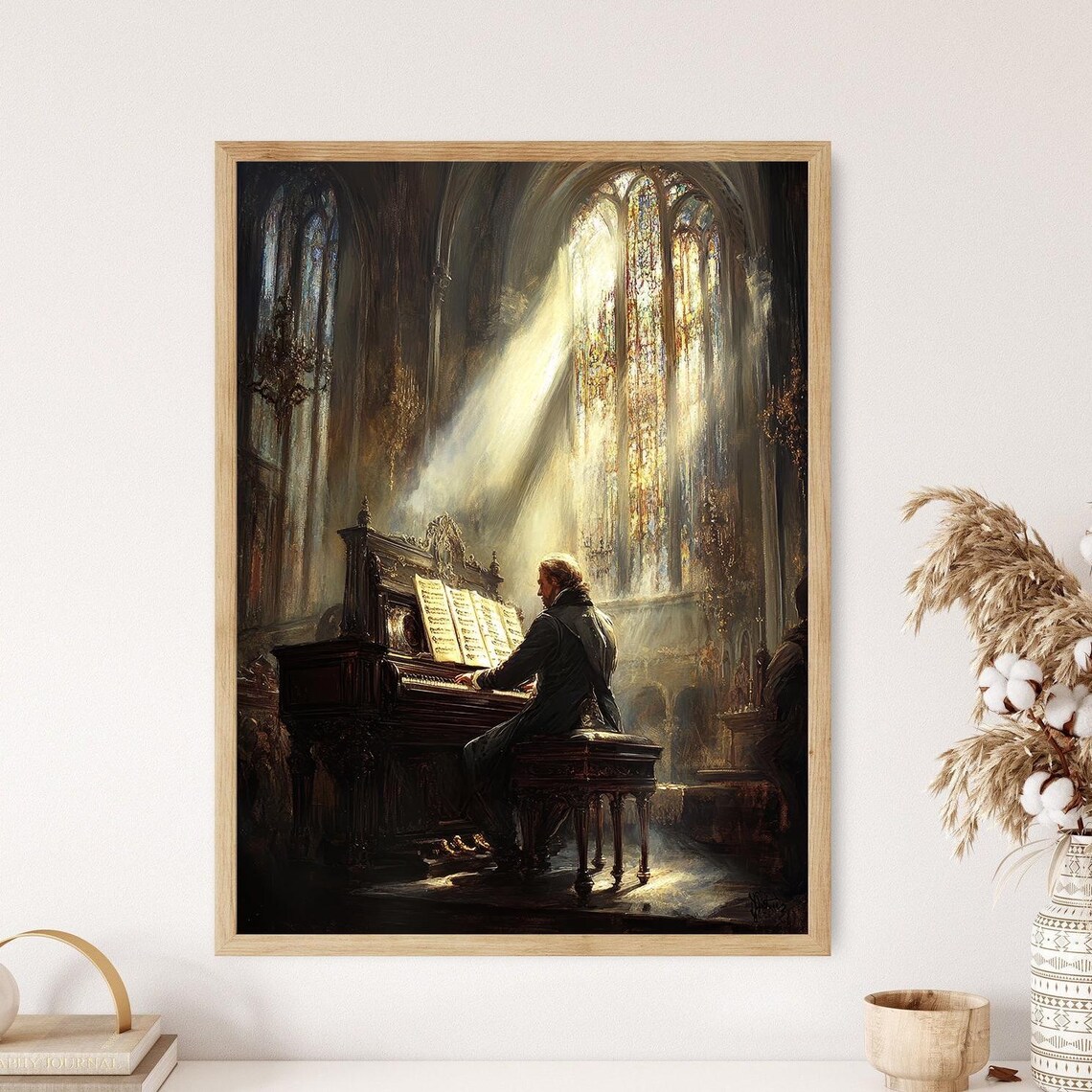 Johann Sebastian Bach Baroque Church Art Print