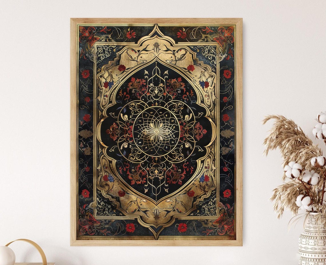 Islamic Art Symmetrical Motifs Elegant Geometric Patterns