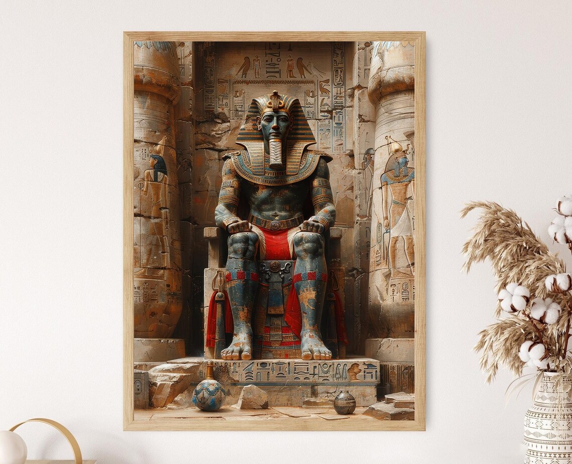 Pharaoh Amenhotep III, Ancient Egypt Art Print