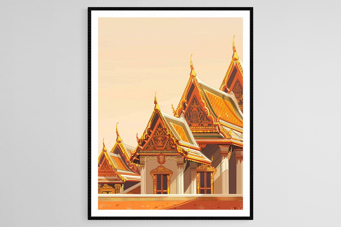 Thai Temple Architecture - Ornate Roofs And Details