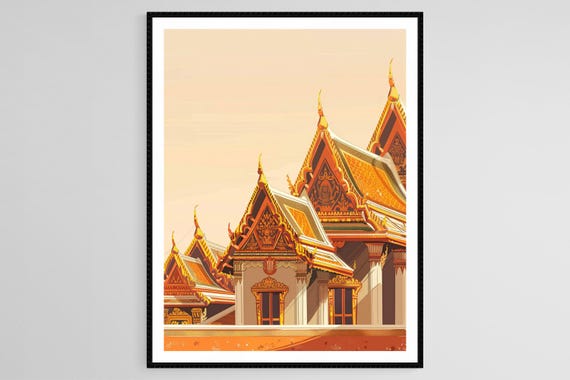 Thai Temple Architecture - Ornate Roofs And Details