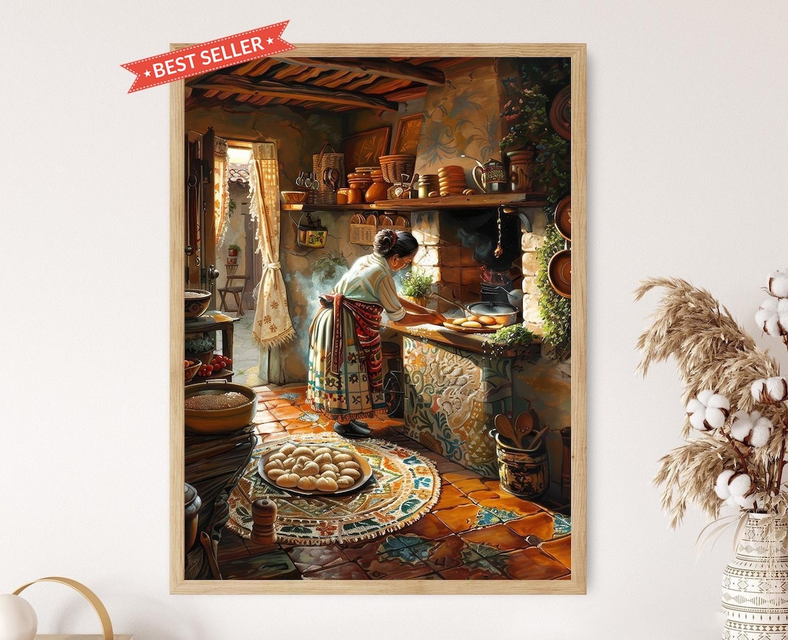 Rustic Mexican Kitchen Cocina, Restaurant Art Print