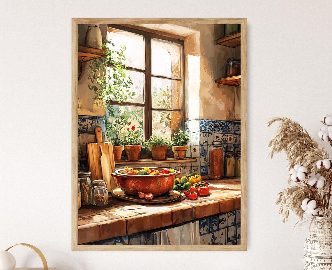 Algerian Tagine Art Print Traditional African Pottery