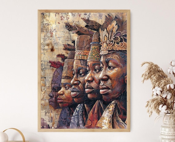 Benin Art Print Vibrant African Heritage Artwork Perfect For Home Decor Cultural Gift