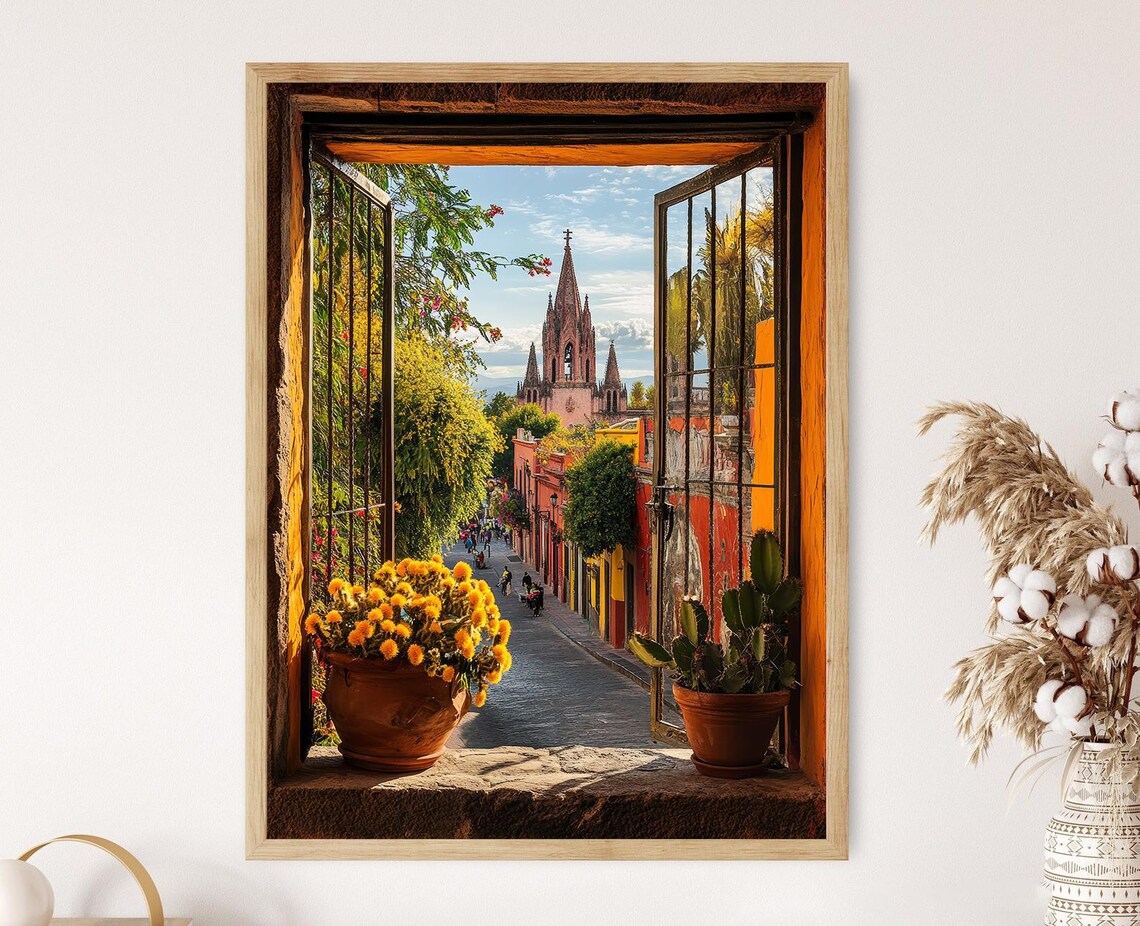 San Miguel De Allende Travel Poster, Parroquia View