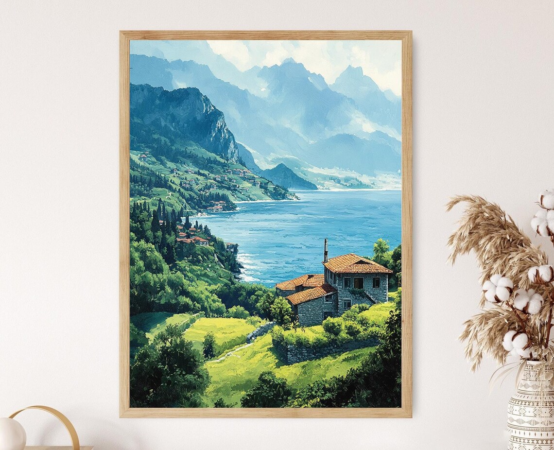 Black Sea Coast Trabzon Landscape Art Print