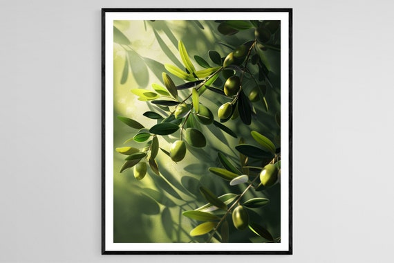 Olive Tree Art Print Nature Inspired Wall Art Ideal For Bedroom Thoughtful Birthday Gift