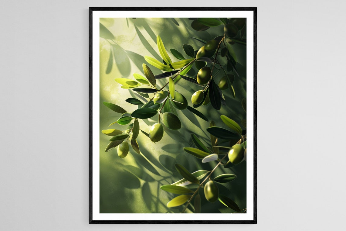 Olive Tree Art Print Nature Inspired Wall Art Ideal For Bedroom Thoughtful Birthday Gift