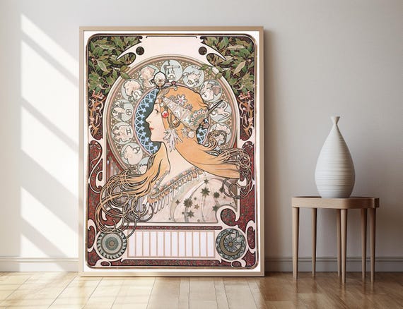 Zodiac 1896 Alphonse Mucha Print