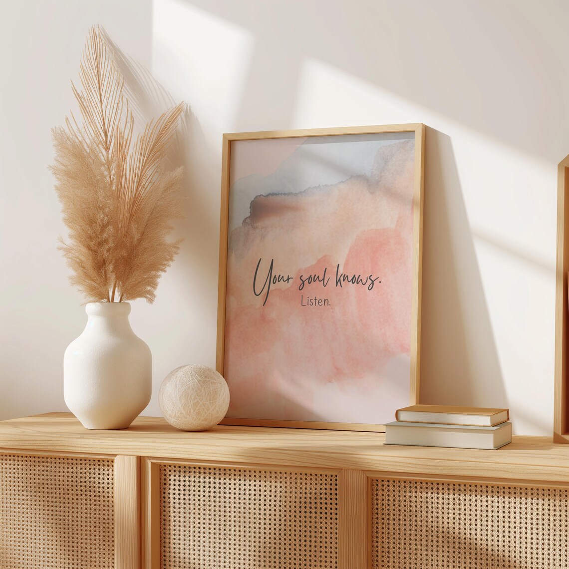 Your Soul Knows Minimalist Manifestation Poster
