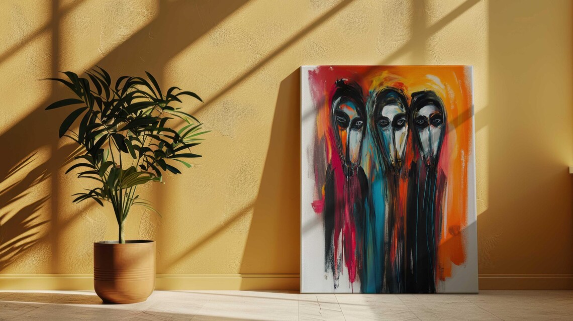 Abstract Expressionist Modern Art, Housewarming - Image 3