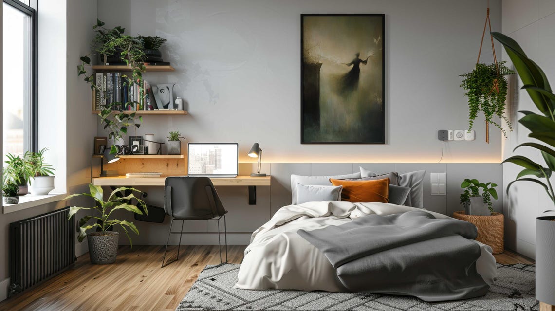 Ethereal Woman With Doves Misty Golden Light Dreamy Art Print - Image 2