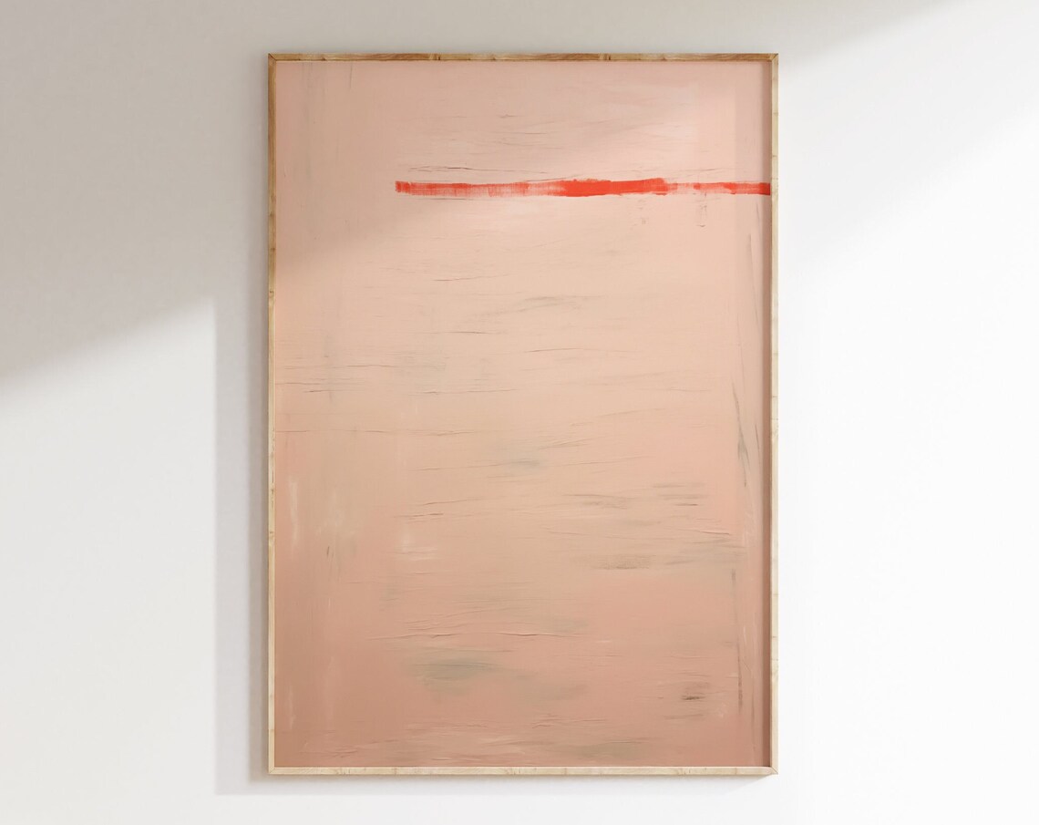 Minimalist Abstract Wall Art, Neutral Decor